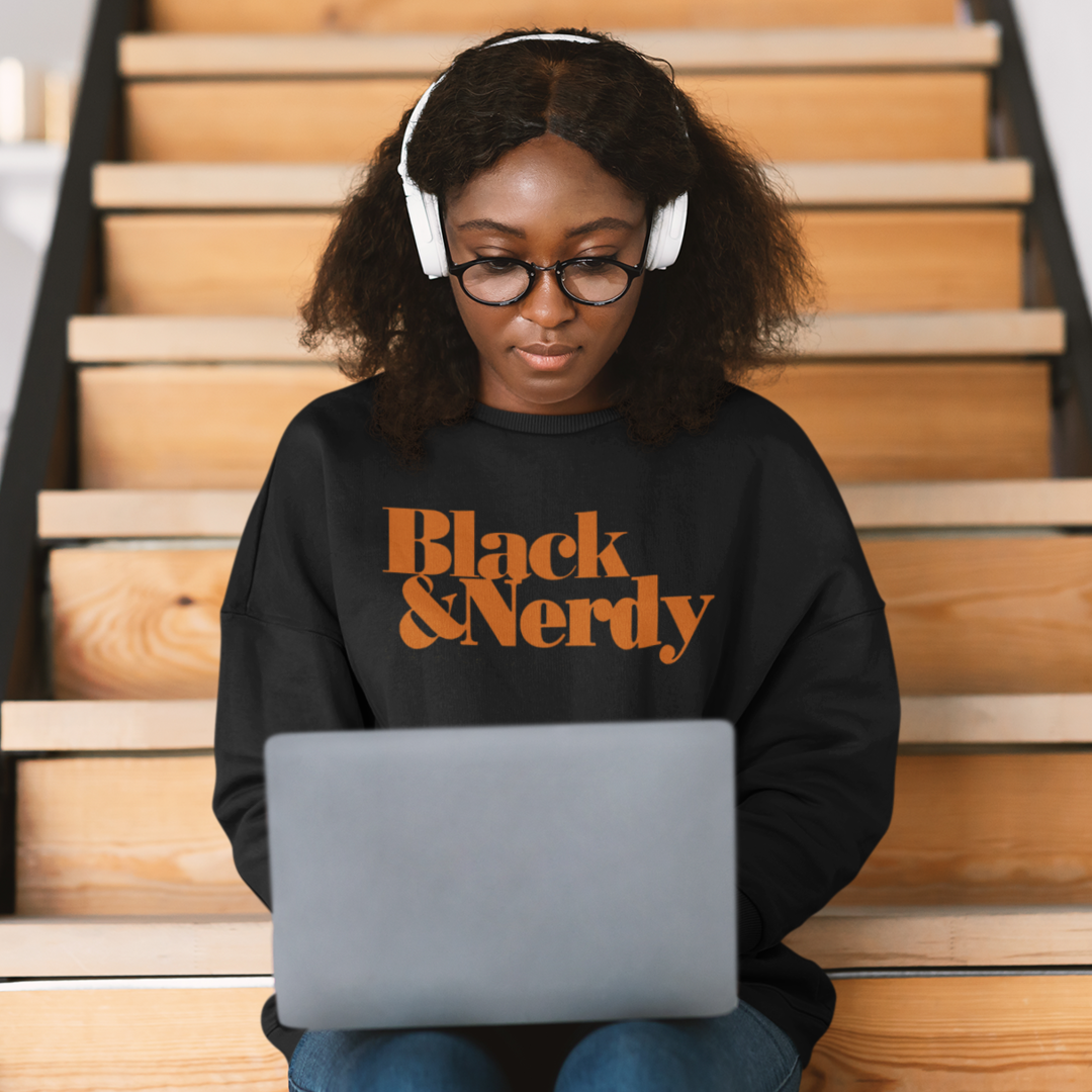 BLACK & NERDY ORIGINAL SWEATSHIRT