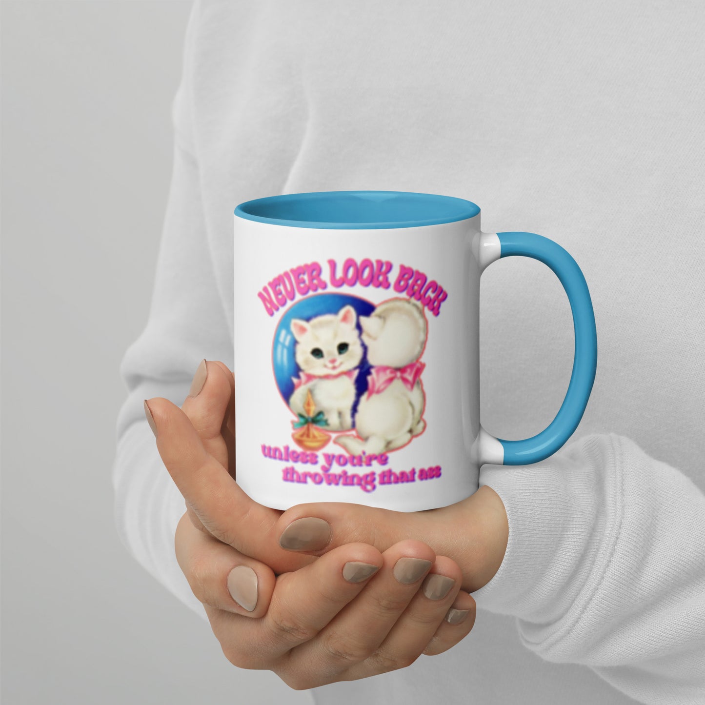 NEVER LOOK BACK COLOR MUG