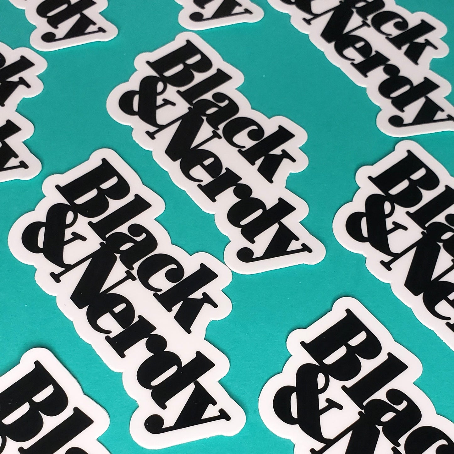 BLACK & NERDY OG STICKER