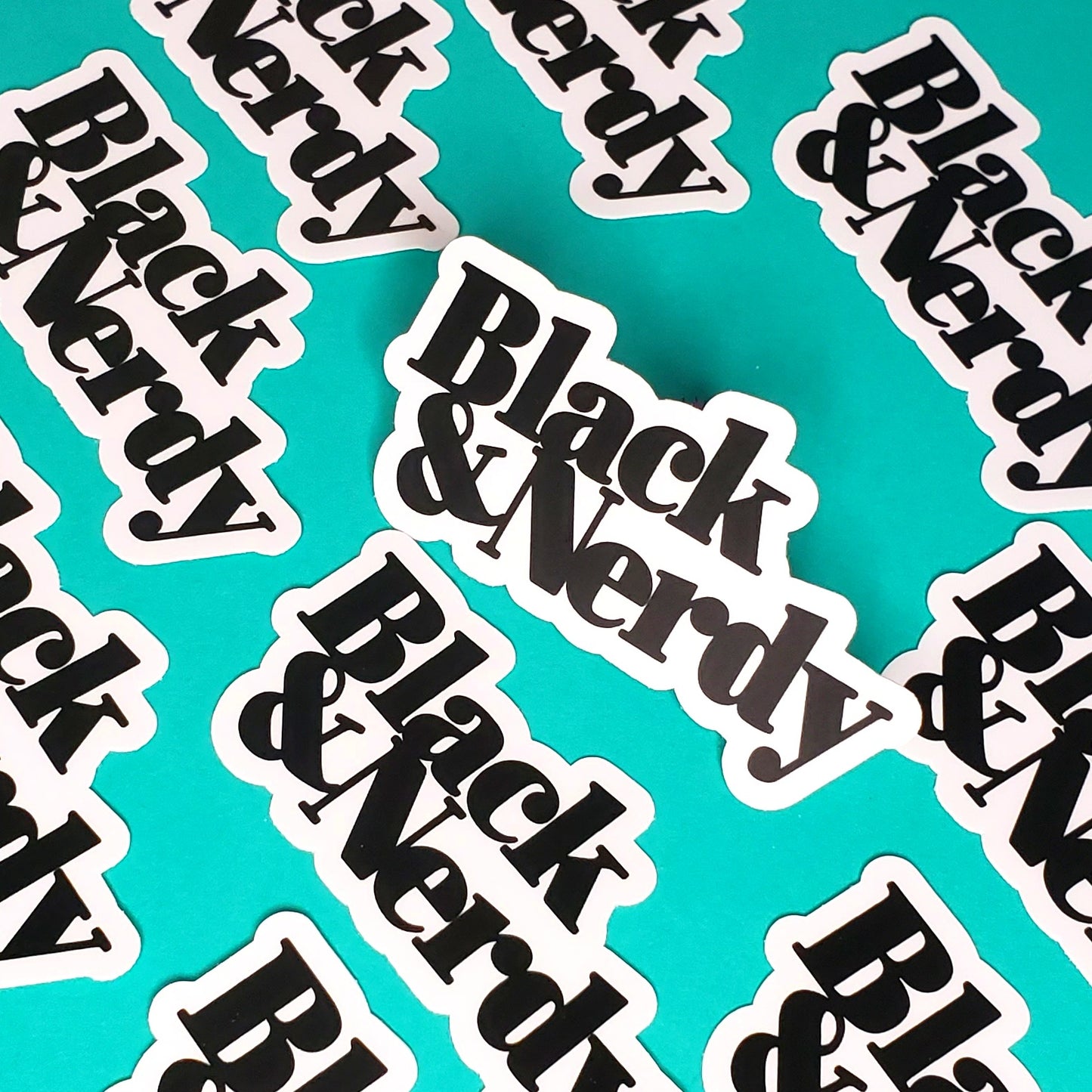 BLACK & NERDY OG STICKER