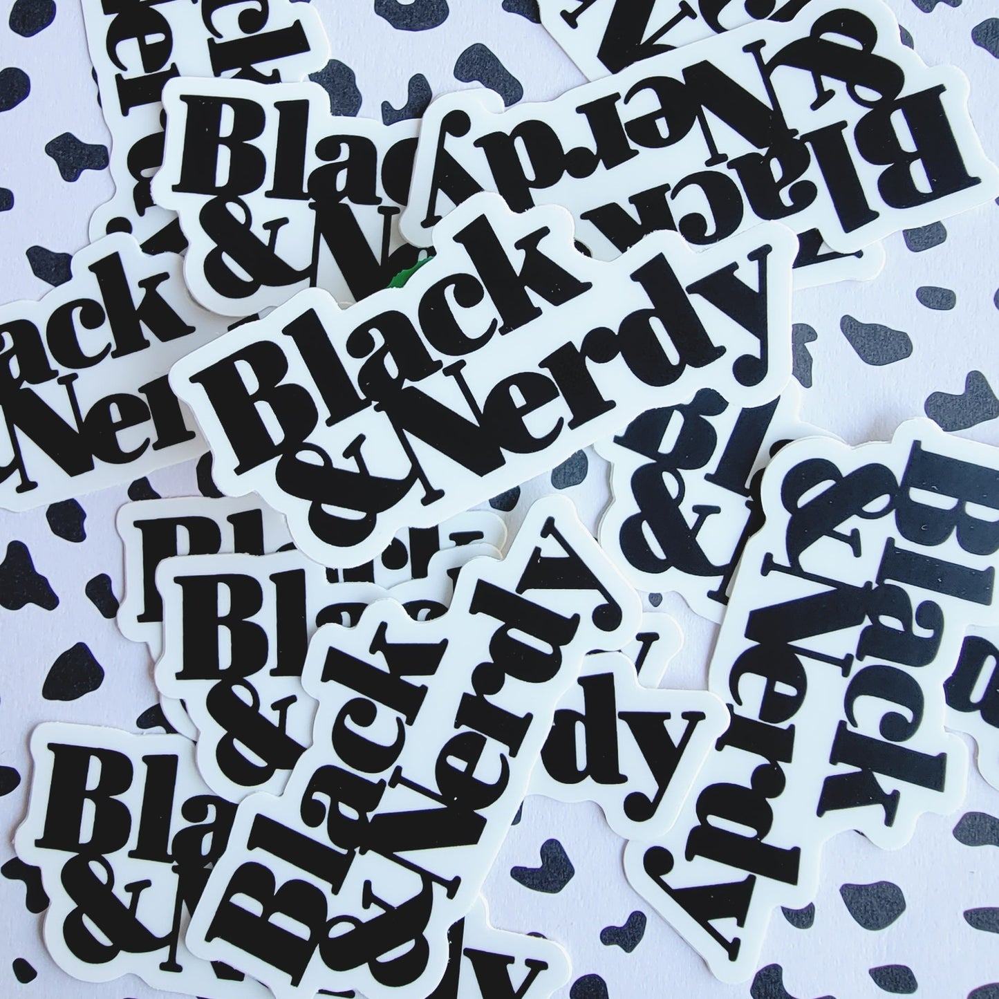 BLACK & NERDY OG STICKER