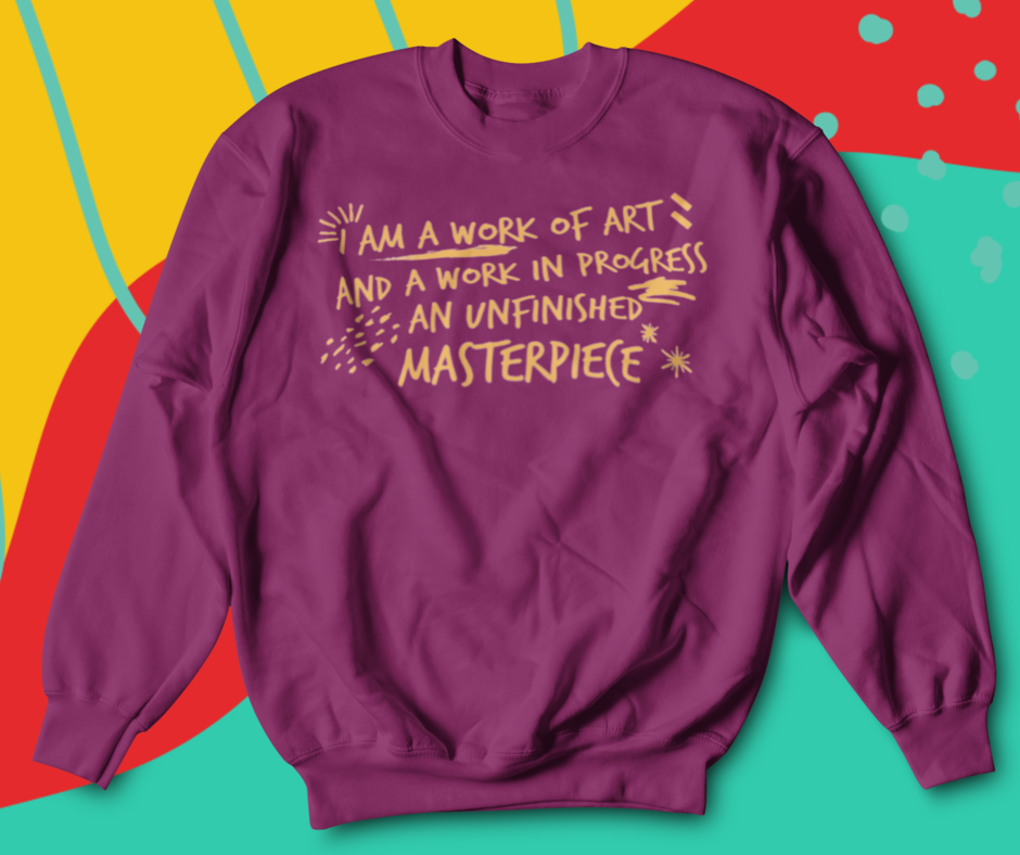 UNFINISHED MASTERPIECE CREWNECK SWEATSHIRT