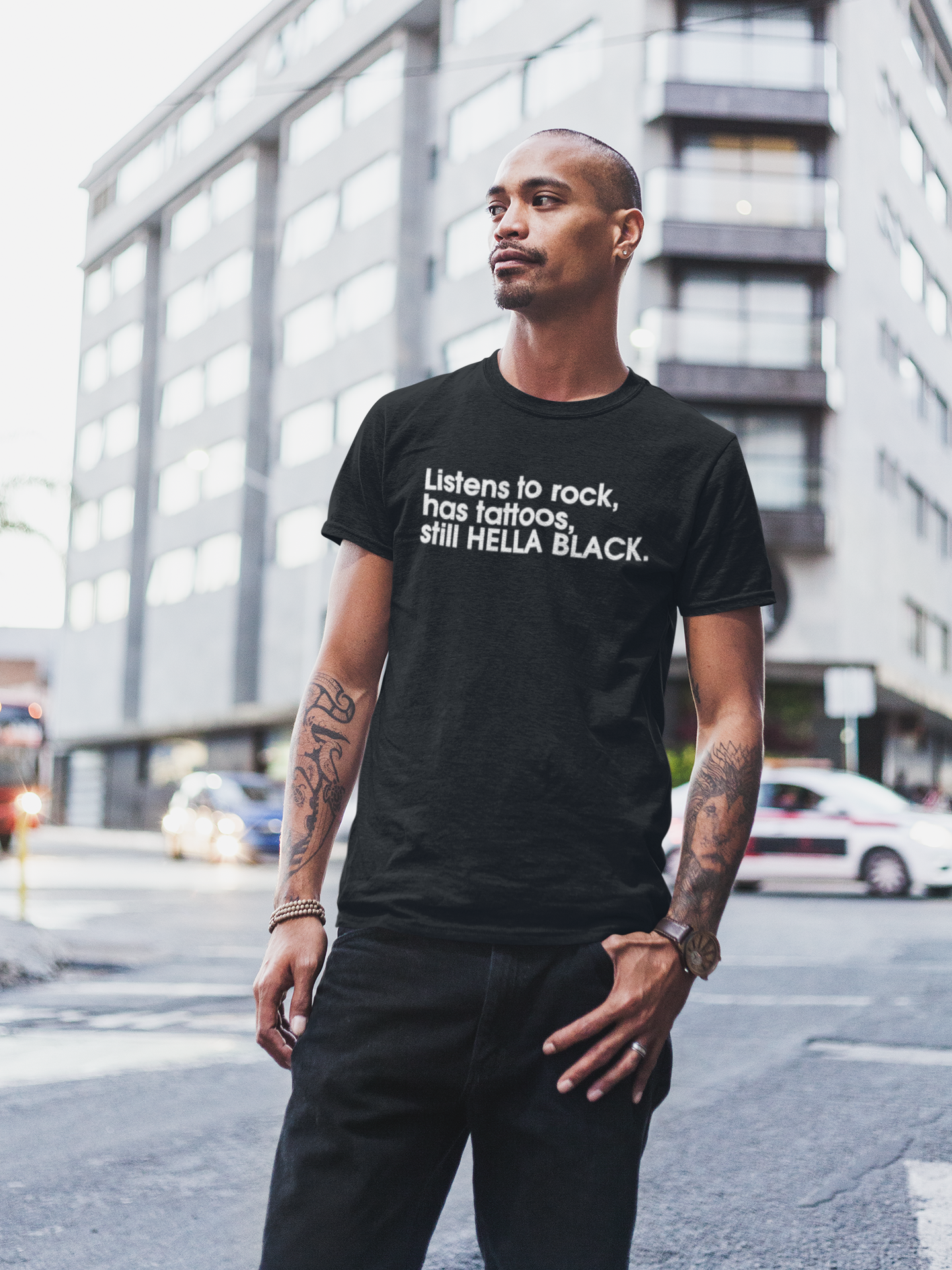 HELLA BLACK ROCK T-SHIRT