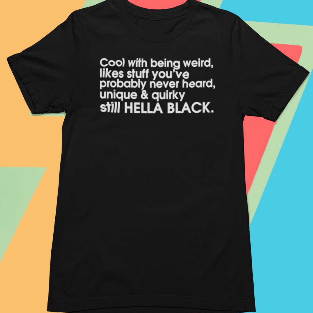 HELLA BLACK QUIRKY T-SHIRT