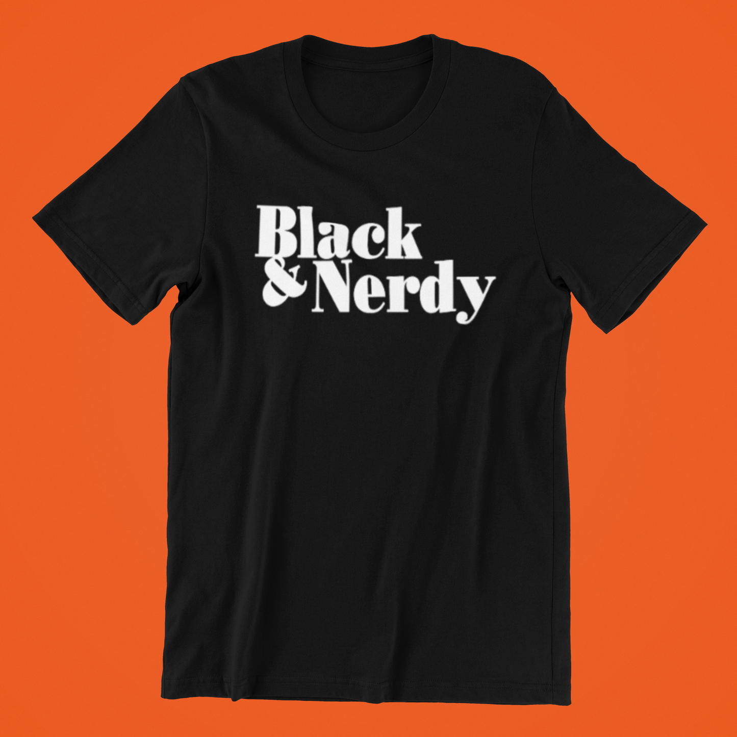 BLACK & NERDY CLASSIC T-SHIRT (BLACK & WHITE VERSION)